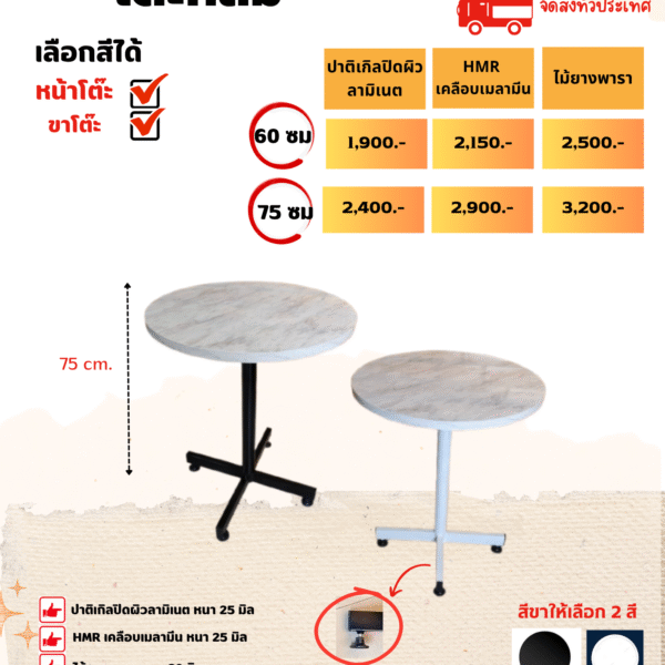 โต๊ะกาแฟกลม